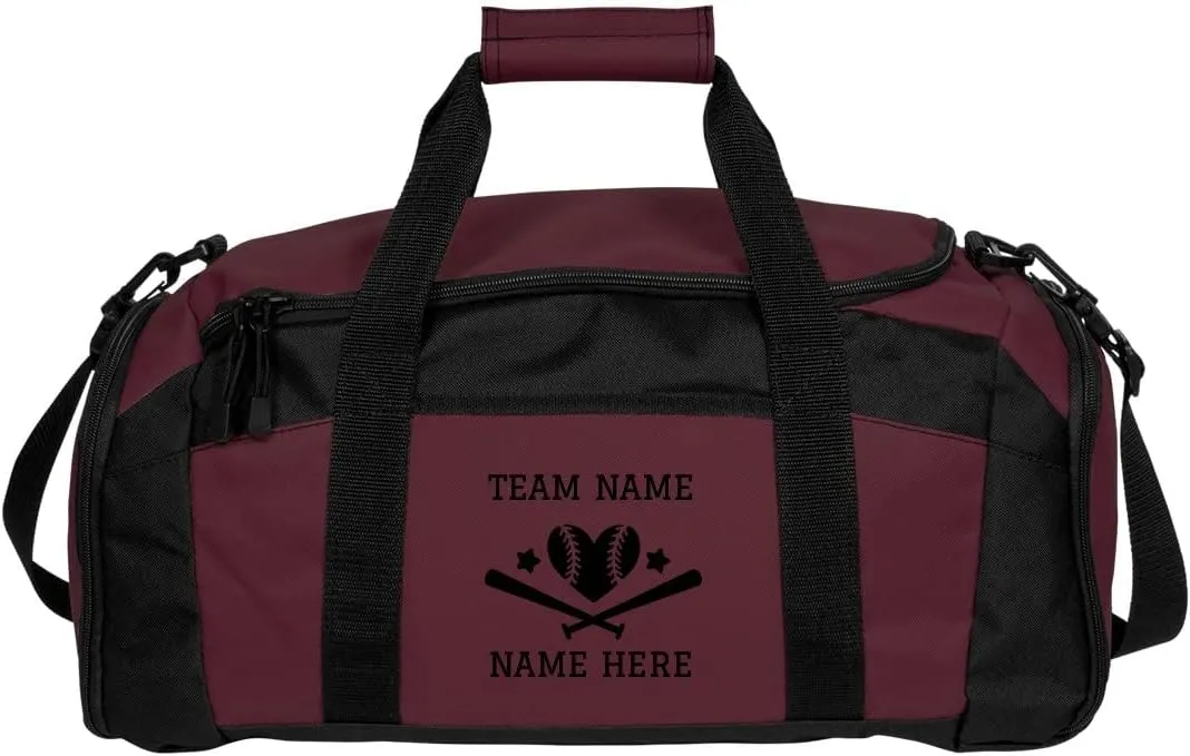 Create a Custom Softball Duffel Bag: Gym Duffel Bag