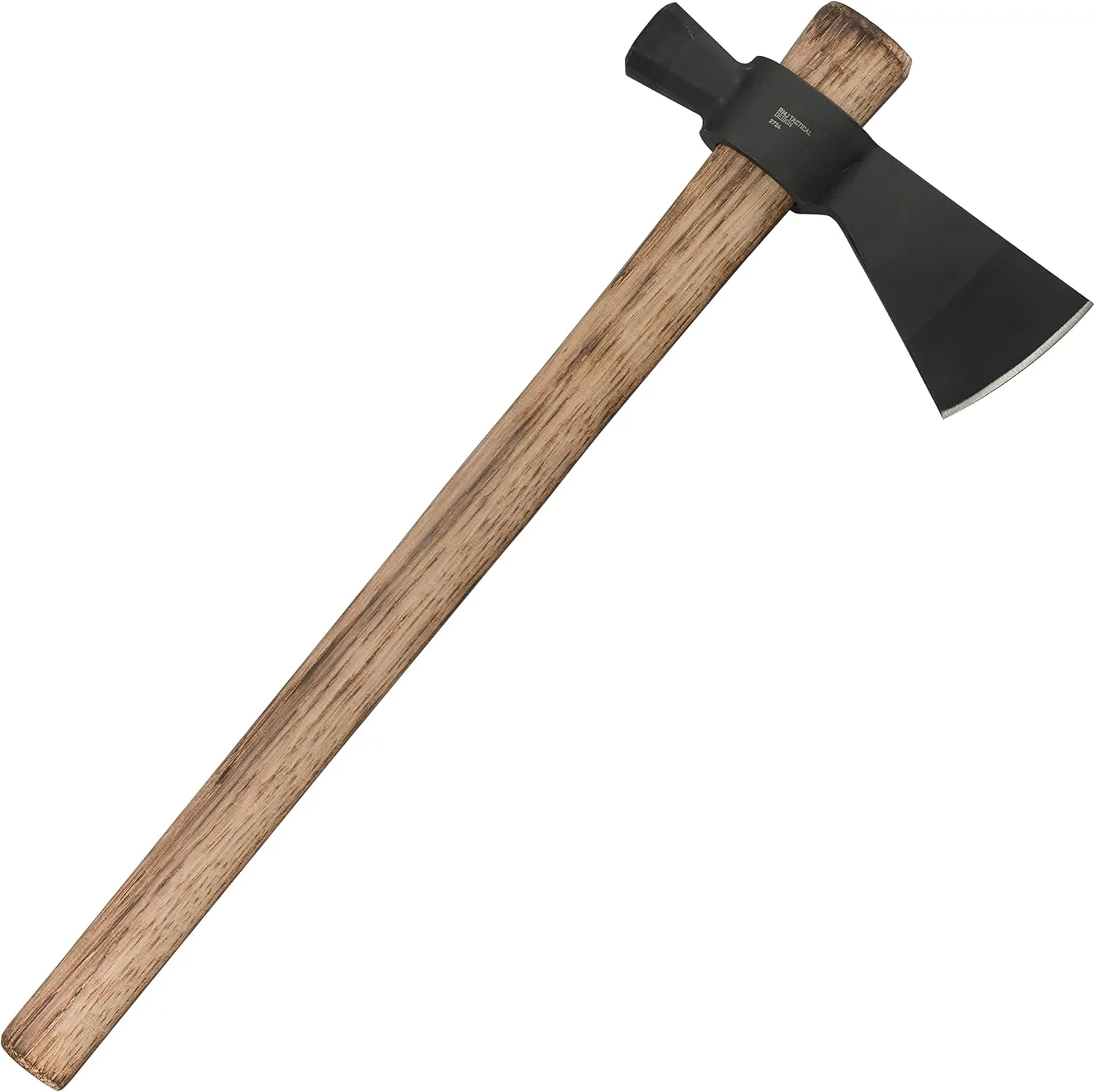 CRKT Chogan Hammer T-Hawk: Outdoor Camping Axe with Hammer Poll, Forged Carbon Steel Head, Tennessee Hickory Wooden Handle 2724