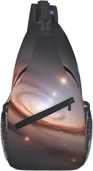 Cross Chest Bag Diagonally - Quality, Durable, and Spacious Shoulder Bag for Men and Women Constellation Star Clusters Galaxies Printing