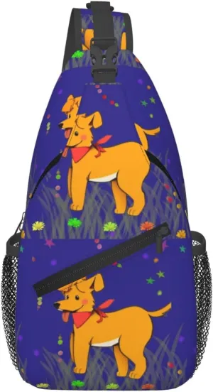 Cross Chest Bag Diagonally - Quality, Durable, and Spacious Shoulder Bag for Men and Women Spitting tongue cartoon dog Pattern