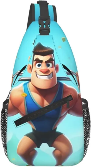 Cross Chest Bag Diagonally - Quality, Durable, and Spacious Shoulder Bag for Men and Women Weightlifting Sports Printing