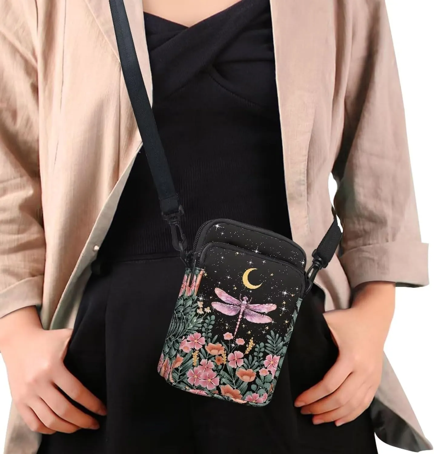 Crossbody Bag Crossbody Purses for Women Shoulder Bags with Strap Casual Polyester Shoulder Bag