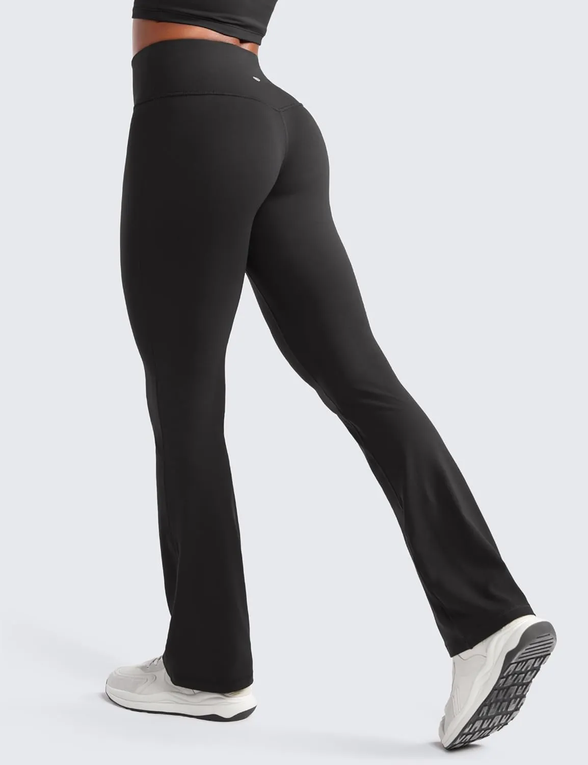 CRZ YOGA Womens Butterluxe High Waist Flare Pants 29" / 30.5" / 32" / 33.5" - Yoga Bootcut Wide Leg with Pocket Lounge