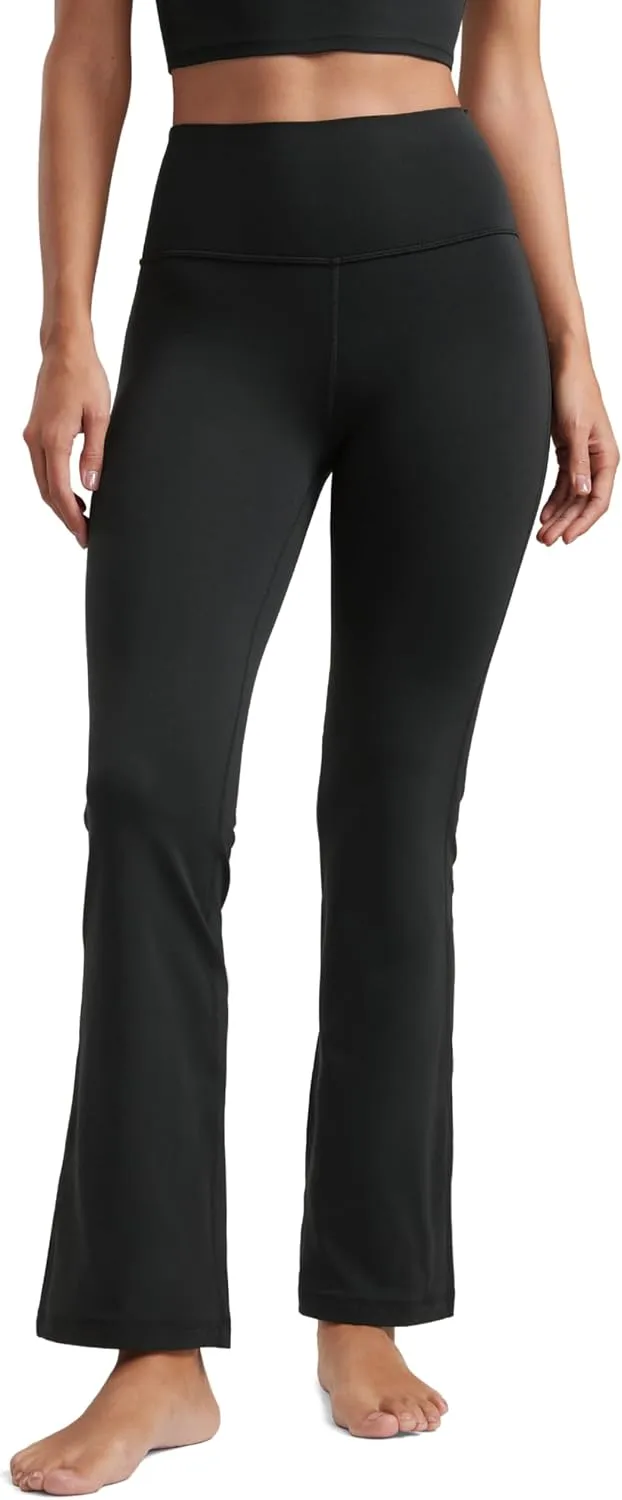 CRZ YOGA Womens Butterluxe High Waist Flare Pants 29" / 30.5" / 32" / 33.5" - Yoga Bootcut Wide Leg with Pocket Lounge