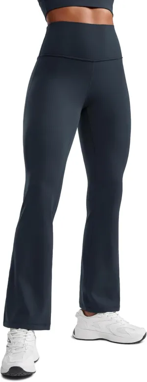 CRZ YOGA Womens Butterluxe High Waist Flare Pants 29" / 30.5" / 32" / 33.5" - Yoga Bootcut Wide Leg with Pocket Lounge