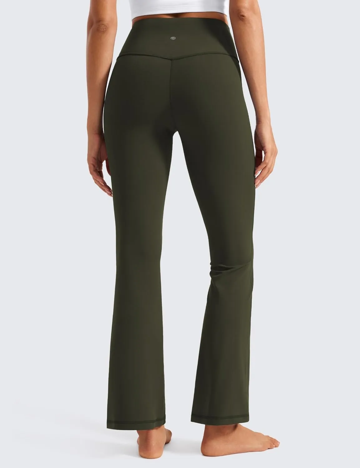 CRZ YOGA Womens Butterluxe High Waist Flare Pants 29" / 30.5" / 32" / 33.5" - Yoga Bootcut Wide Leg with Pocket Lounge