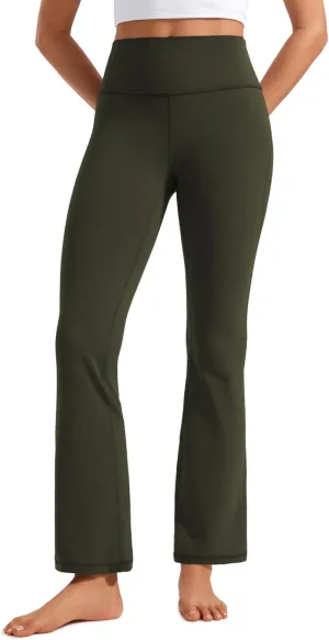 CRZ YOGA Womens Butterluxe High Waist Flare Pants 29" / 30.5" / 32" / 33.5" - Yoga Bootcut Wide Leg with Pocket Lounge
