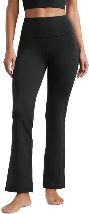 CRZ YOGA Womens Butterluxe High Waist Flare Pants 29" / 30.5" / 32" / 33.5" - Yoga Bootcut Wide Leg with Pocket Lounge