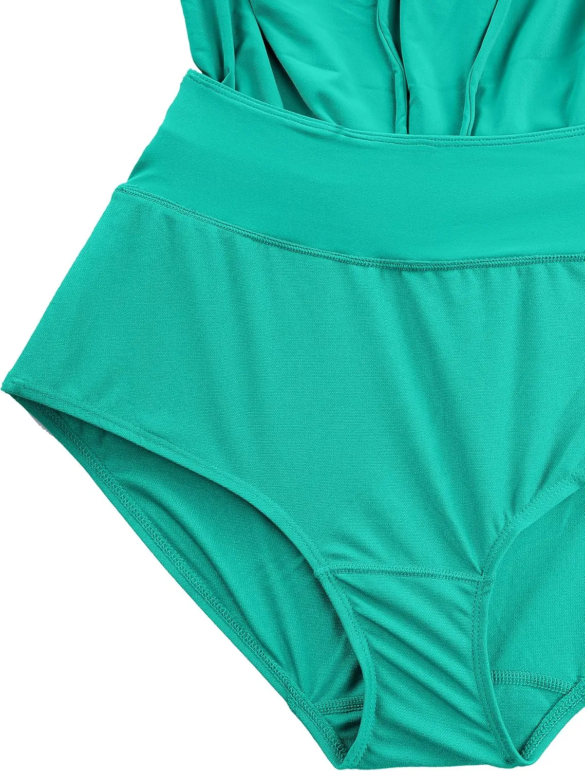 CRZ YOGA Womens Swim Board Shorts 4'' - High Waisted Side Split Bathing Swimwear Bottoms with Mesh Liner Zipper Pocket