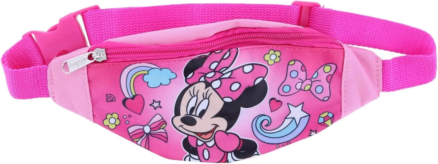 CTM® Girl's Minnie Mouse Adjustable Fanny Waist Pack
