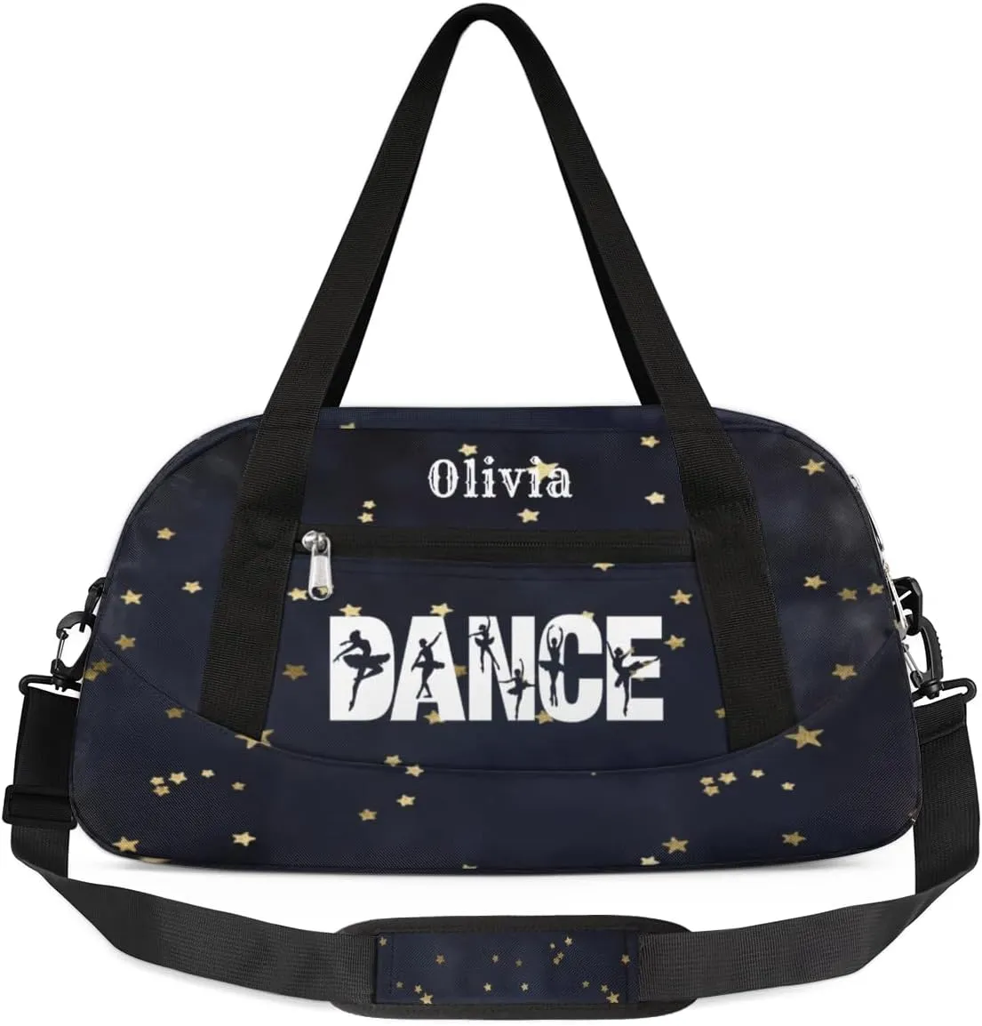 Custom Kids Duffel Overnight Bag Personalized Dance Bag Travel Duffel Bag for Girls Boys Customized Kids Gifts- Ballet dance 2