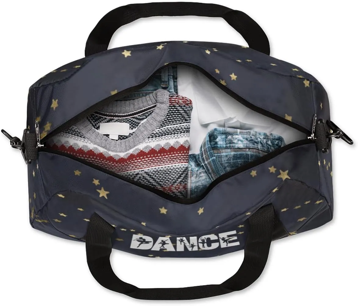 Custom Kids Duffel Overnight Bag Personalized Dance Bag Travel Duffel Bag for Girls Boys Customized Kids Gifts- Ballet dance 2