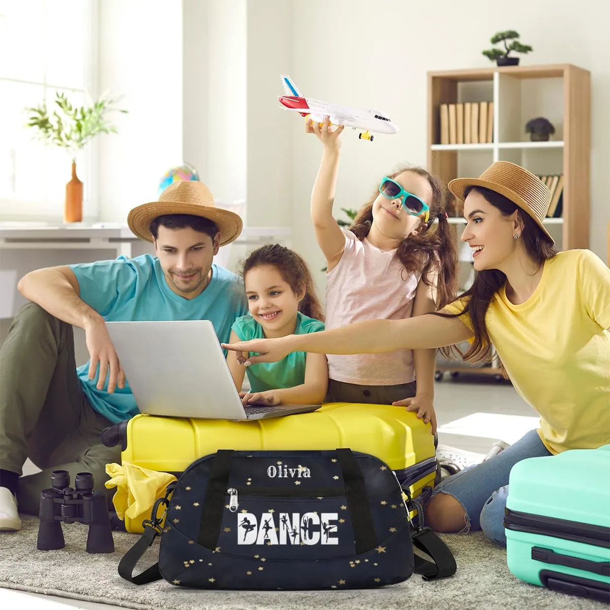 Custom Kids Duffel Overnight Bag Personalized Dance Bag Travel Duffel Bag for Girls Boys Customized Kids Gifts- Ballet dance 2