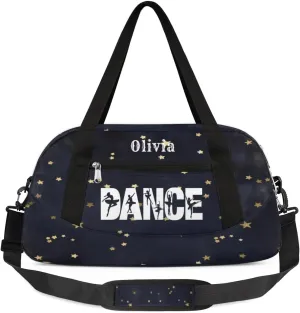 Custom Kids Duffel Overnight Bag Personalized Dance Bag Travel Duffel Bag for Girls Boys Customized Kids Gifts- Ballet dance 2