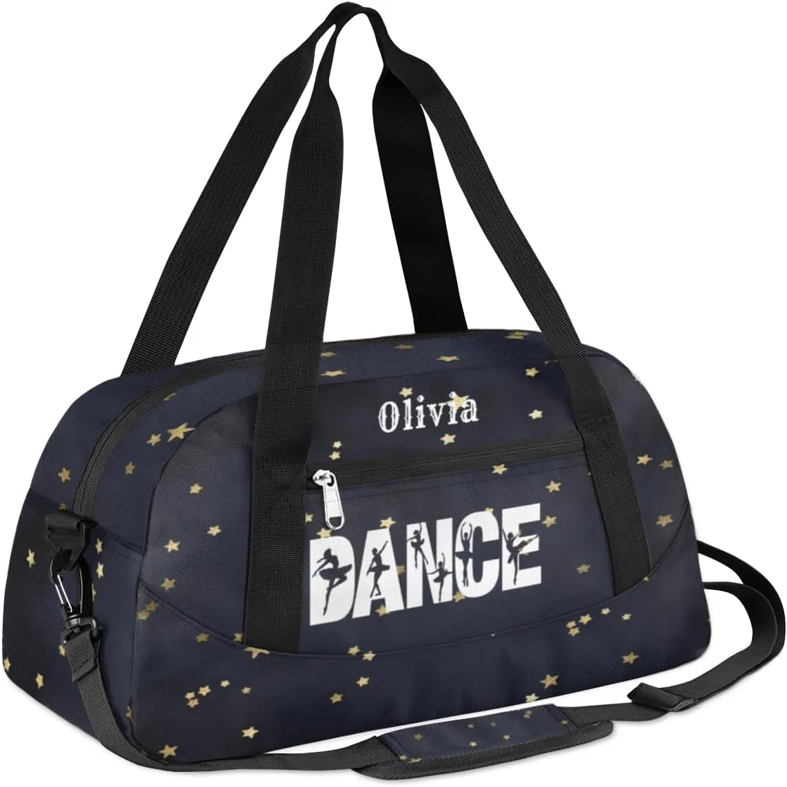 Custom Kids Duffel Overnight Bag Personalized Dance Bag Travel Duffel Bag for Girls Boys Customized Kids Gifts- Ballet dance 2