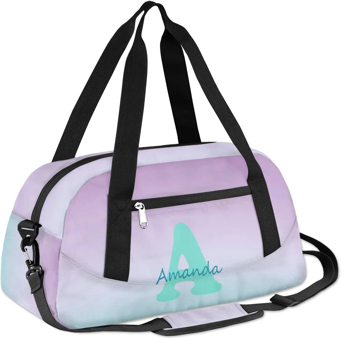 Custom Kids Duffel Overnight Bag Personalized Your Name or Text Kids Duffel Bag for Girls Boys Customized Kids Gifts
