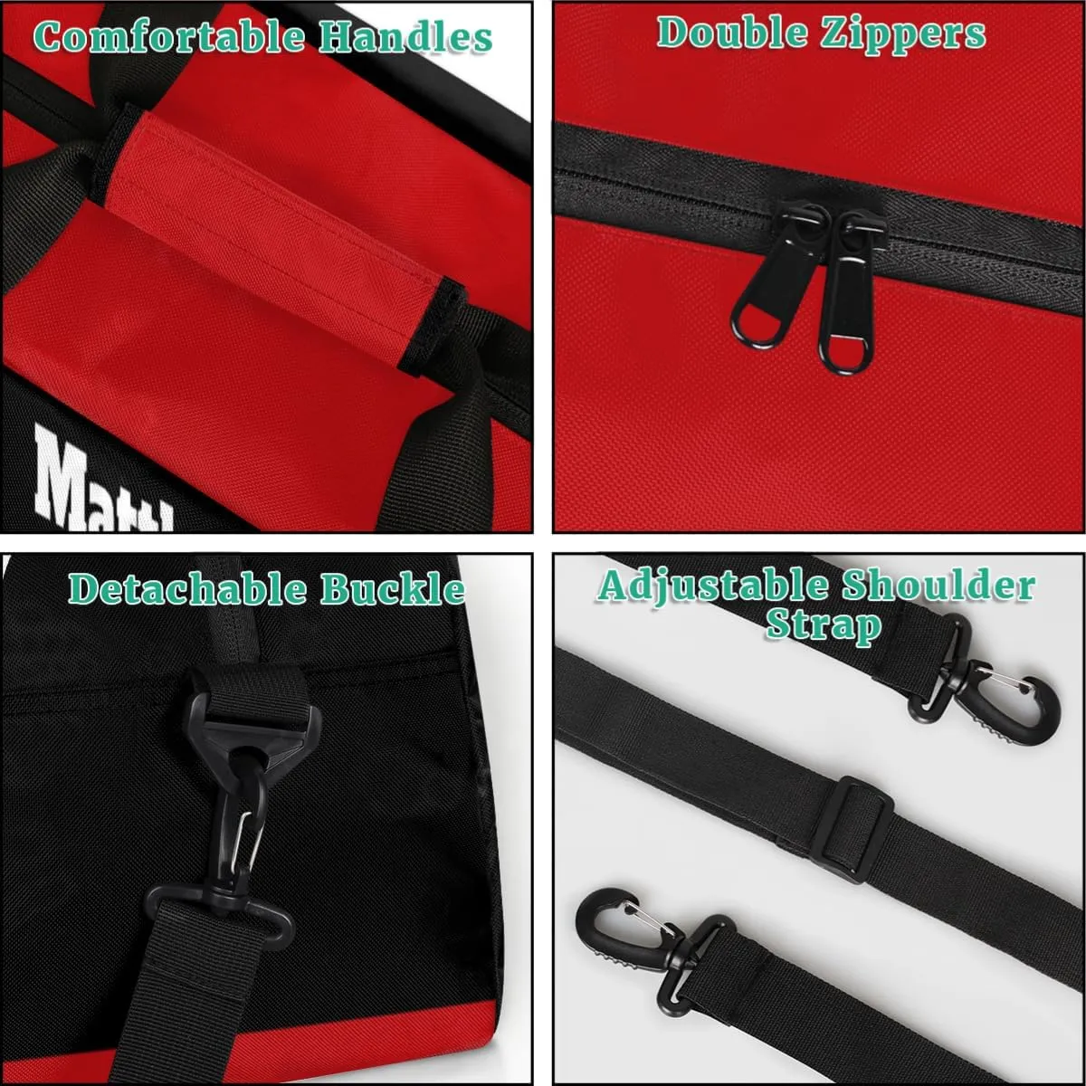 Custom Named Sports Ball Bag for Boys, Gym Bag Sports Travel Duffle Bag Tote Dance Training Carry On Weekend Sports Bag, Baseball with Gloves Sports