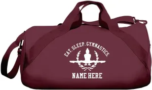 CustomizedGirl Personalized Duffle Gym Bag - Gym Bag for Women, Polyester Duffle Bag for Men with Detachable & Adjustable Shoulder Strap, Cheer Bag with Custom Name & Side Zipper Compartment