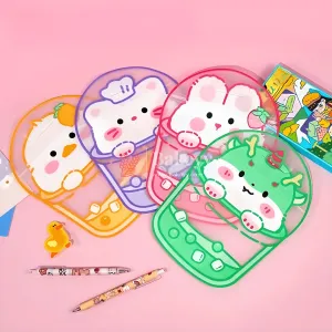 Cute Animal Design Zip Lock Bags| 4 in 1 Design |Stain-Resistant, Water-Resistant | Pack of 50