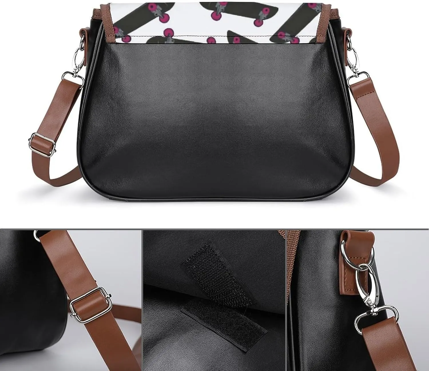 Cute AutismAwareness Fashionable And Durable Portable Leather Shoulder Bag