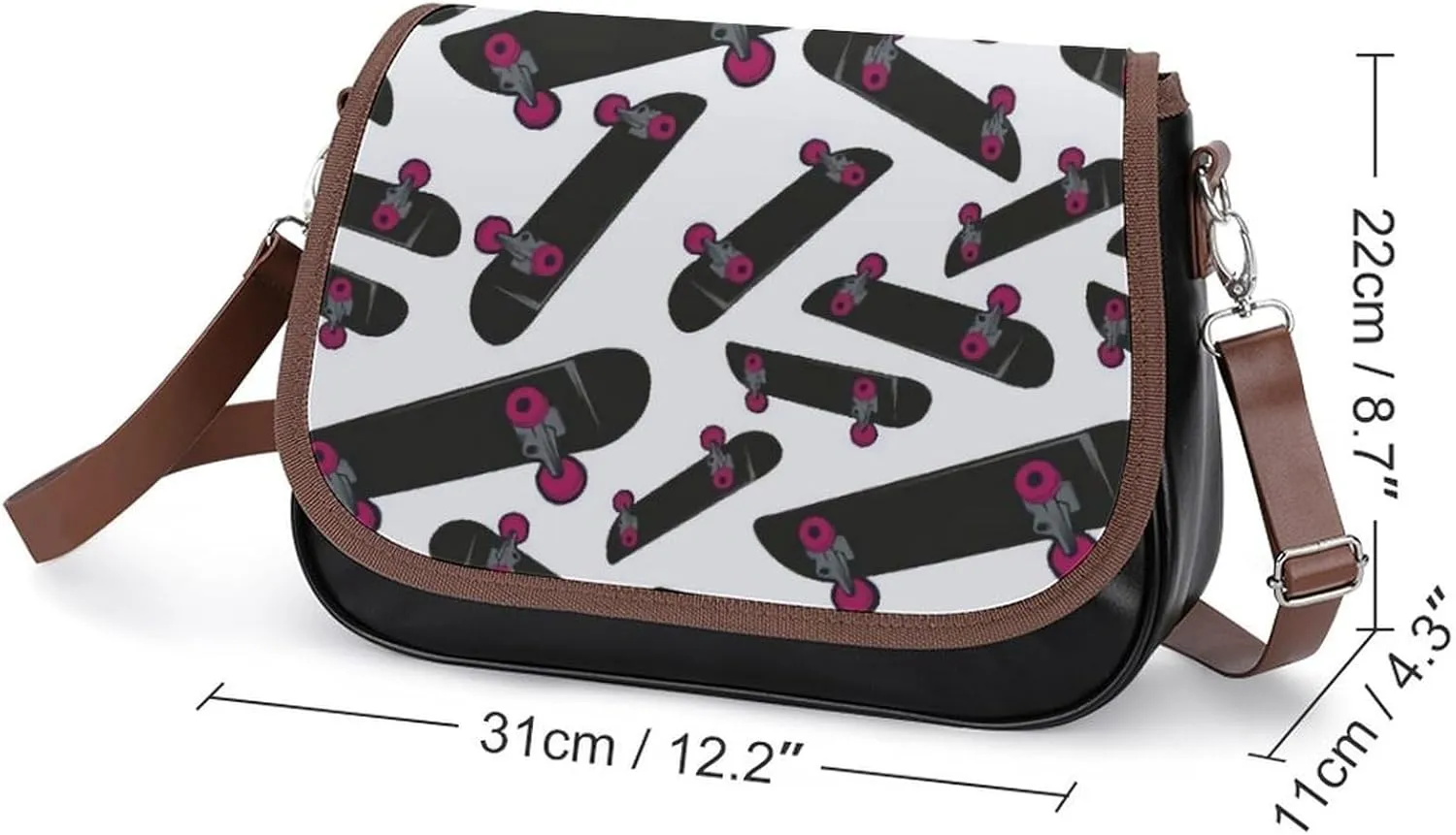 Cute AutismAwareness Fashionable And Durable Portable Leather Shoulder Bag