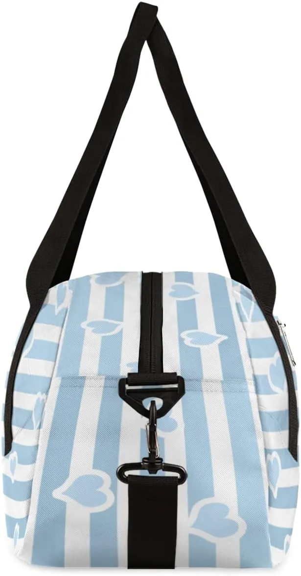Cute Baby Elephant Kids Duffel Bag for Girls Boys Teens, Love Streaks Dance Bag Overnight Small Duffel Bag Carry On Weekend Sports Gym Travel Bag for School Practice Gymnastics Ballet