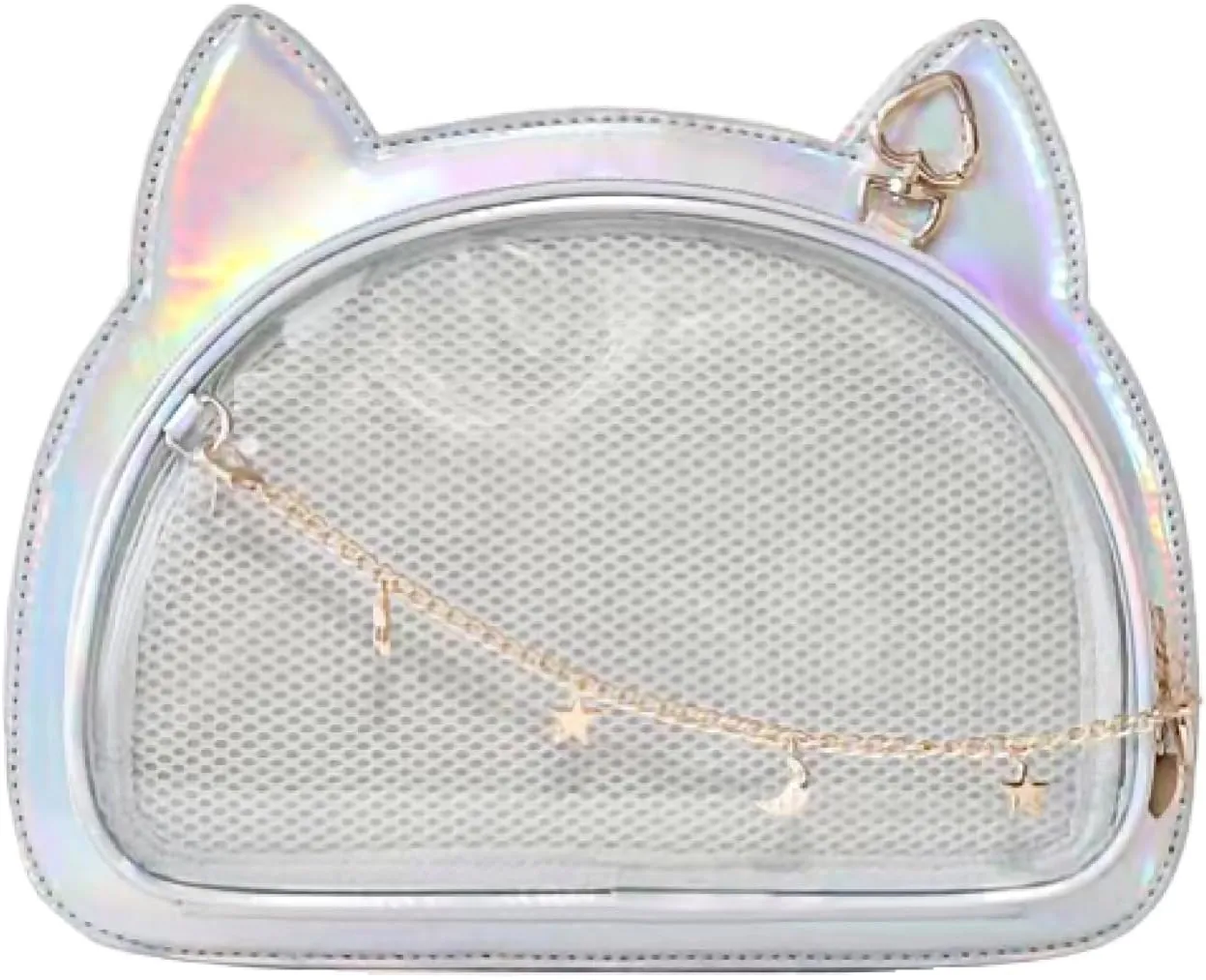 Cute Ita Bag Multi-Purpose Cat Purse Crossbody Bag Messenger Bag Shoulder Purse Kawaii Anime Pin Display Bag for Women