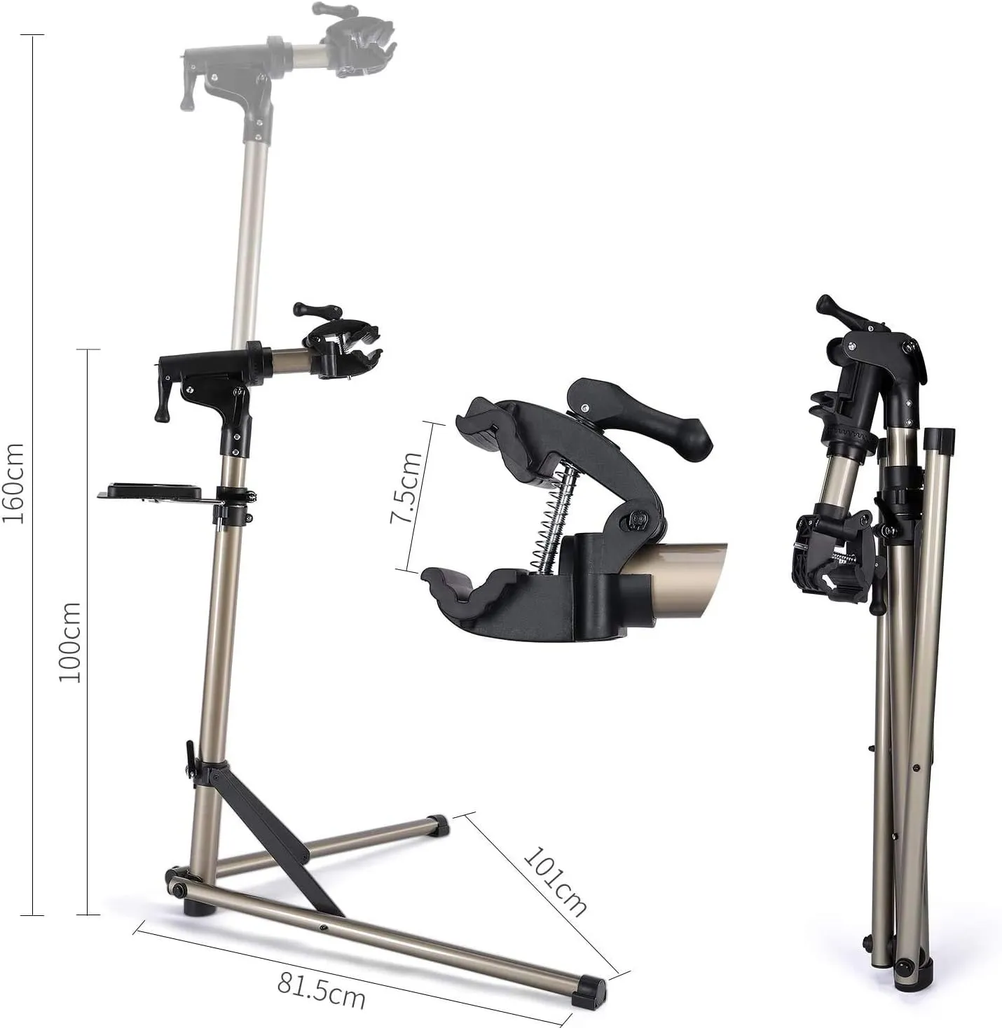CXWXC Bike Repair Stand -Shop Home Bicycle Mechanic Maintenance Rack- Whole Aluminum Alloy- Height Adjustable (rs100)