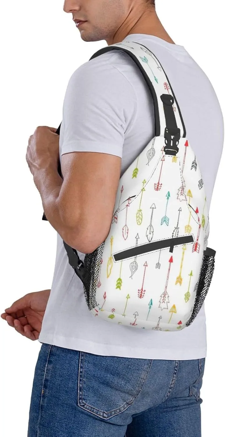 Dachshund Dog Crossbody Sling Backpack Sling Bag Travel Hiking Chest Bag Daypack For Women Men