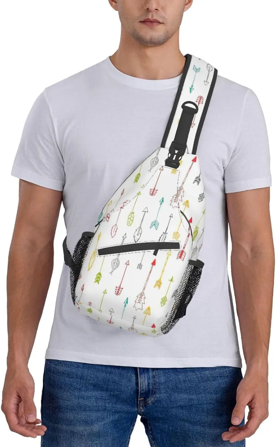 Dachshund Dog Crossbody Sling Backpack Sling Bag Travel Hiking Chest Bag Daypack For Women Men
