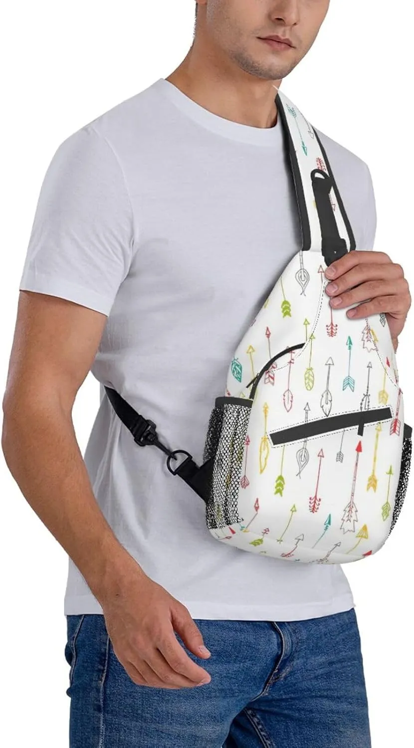 Dachshund Dog Crossbody Sling Backpack Sling Bag Travel Hiking Chest Bag Daypack For Women Men