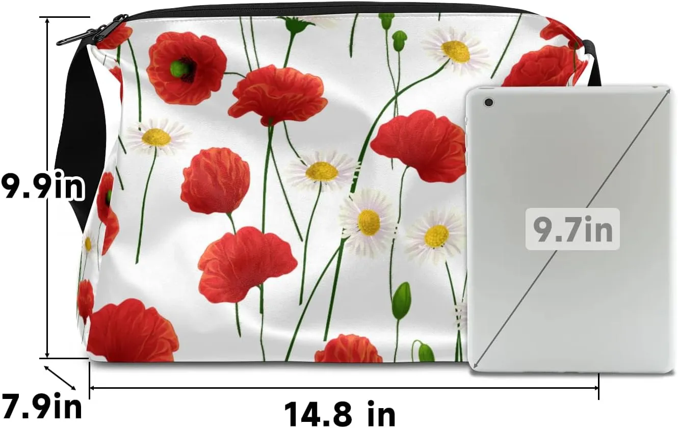 Daisy Flower Small Gym Bag for Men Women Workout Sport Duffle Bag Waterproof Weekender Overnight Bag Lightweight Carry on Tote Bag Crossbody Shoulder Travel Bag for Swim Yoge Dance