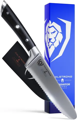 Dalstrong Ultimate Sandwich Knife - 6 inch Utility Knife - Gladiator Series Elite - Spreader - Forged German High-Carbon Steel - Sheath Included - Ham, Cheese, Bread Knife Gift- NSF Certified