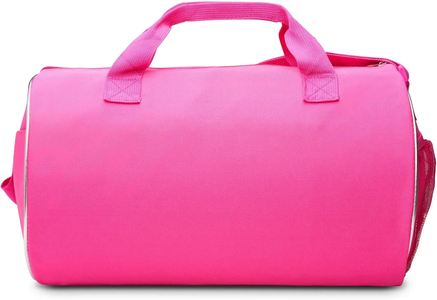 Dance Duffle Bag for Girls, Water-resistant Kids Travel Bag with Adjustable Carry On and Handy Pouch, Dance Accessories For Girls (Fuchsia/Multi)