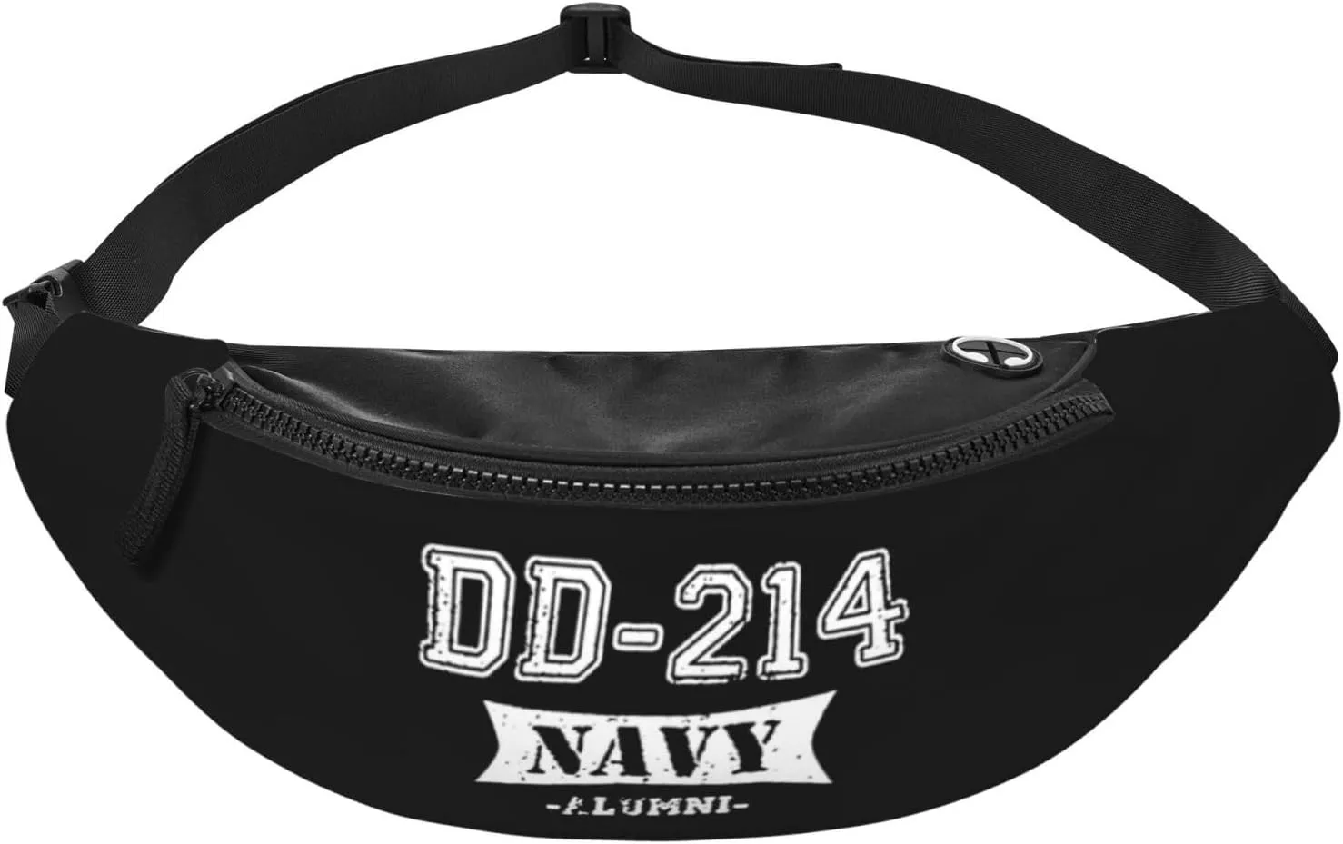 Dd-214 Navy Alumni Unisex Leisure Waist Bag Outdoor Sports Running Waist Bag Business Travel Mobile Phone Bag