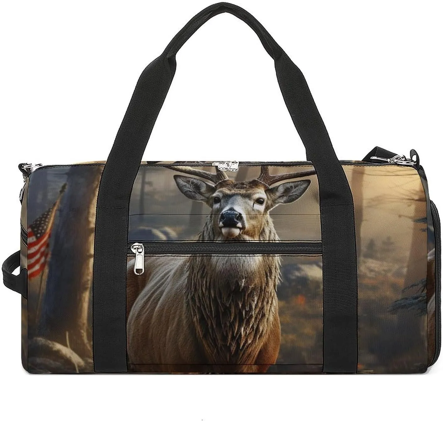 Deer Hunting Season Gym Bag Sport Gym Tote Bag Lightweight Duffle Bag Carry On Weekender Bags for Women Men