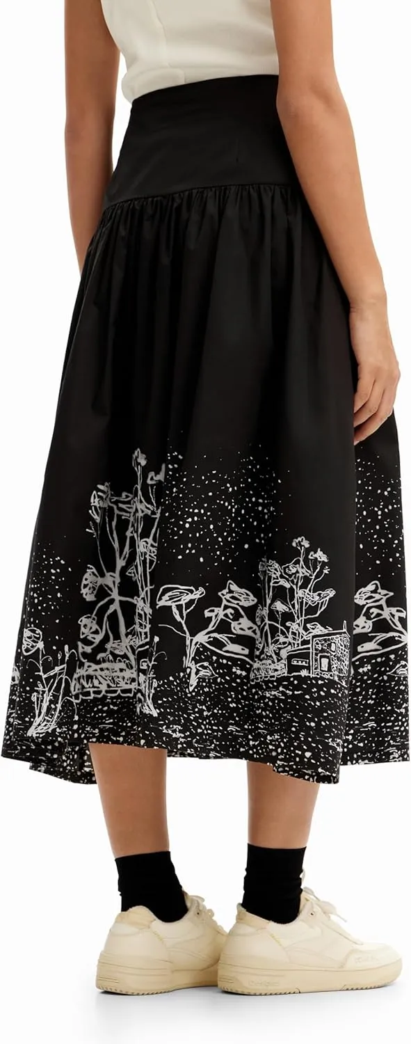 Desigual Women's Woman Woven Skirt Long