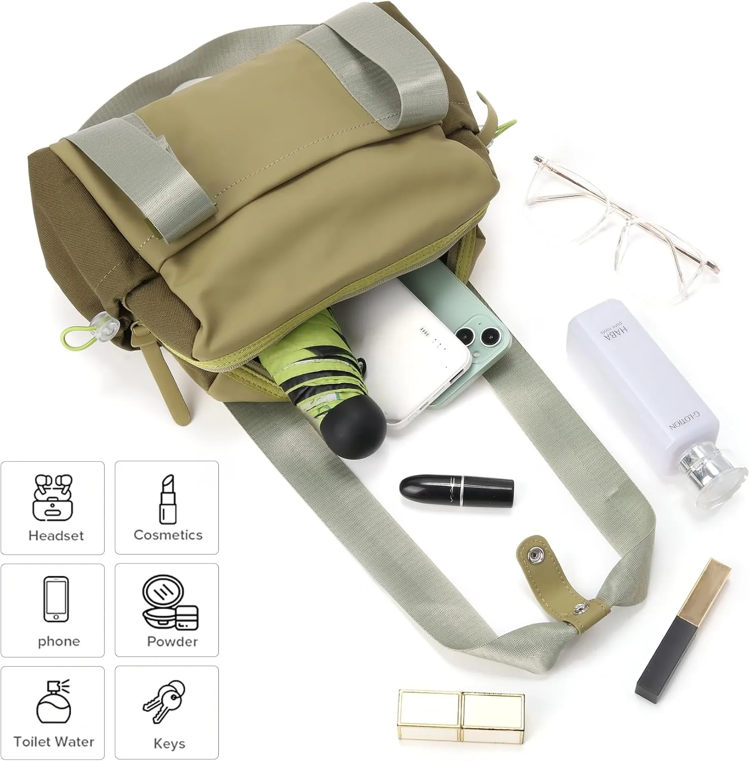 Didida Small Gym Bag for Women Girls,Waterproof Mini Gym Bag with Wet Compartment,Small Duffle Bag for Workout Sport Travel Weekender,Green
