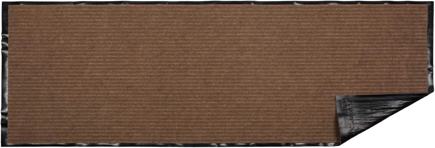 DII Durable Walk Off Utility Indoor/Outdoor Runner, 22x60, Brown
