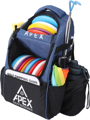 Disc Golf Bag, Large Disc Golf Backpack Holds Over 21 Discs, Durable & Lightweight with Multiple Storage Pockets