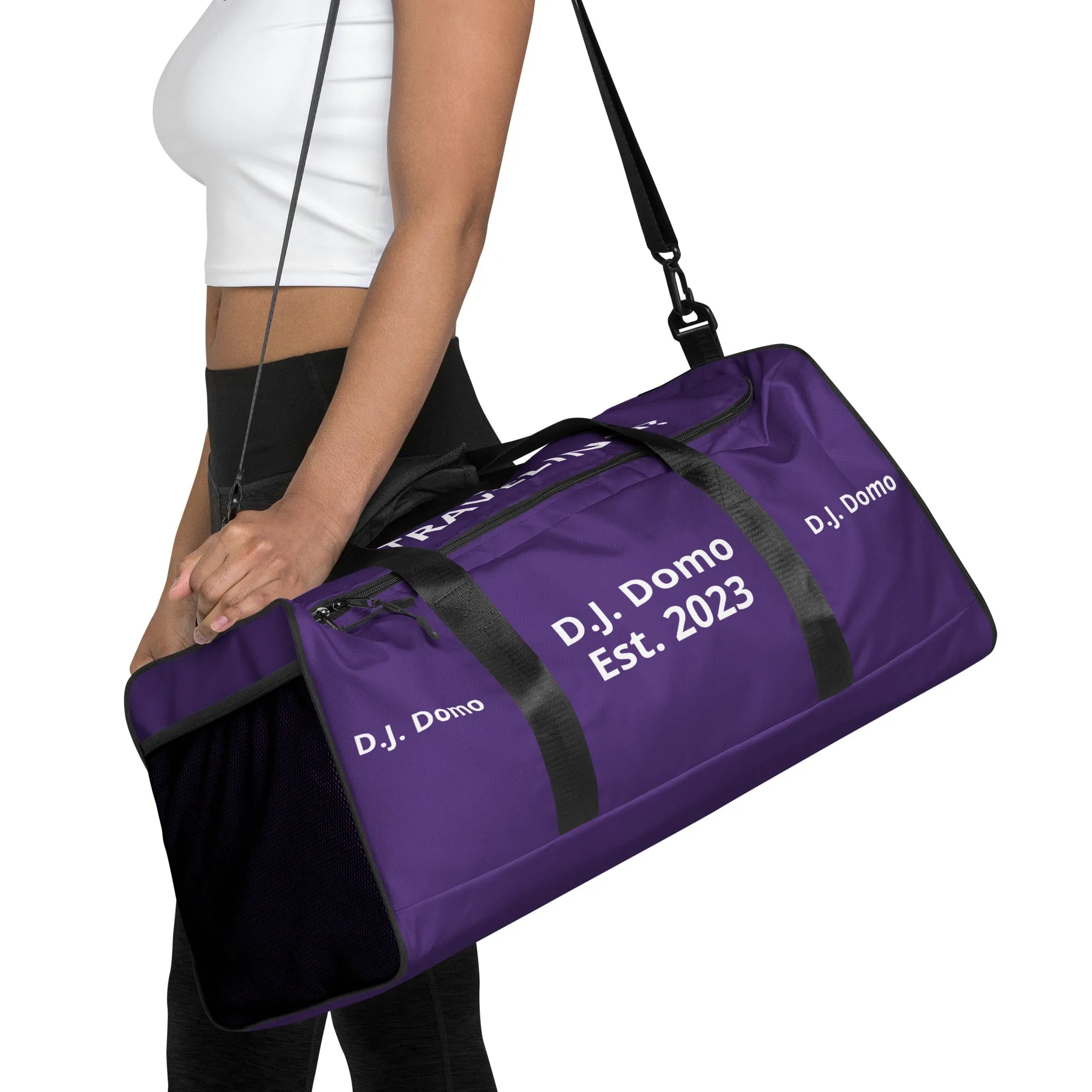 D.J. Domo DQOI Pt 1 "Travel" Duffle Bag Purple/White
