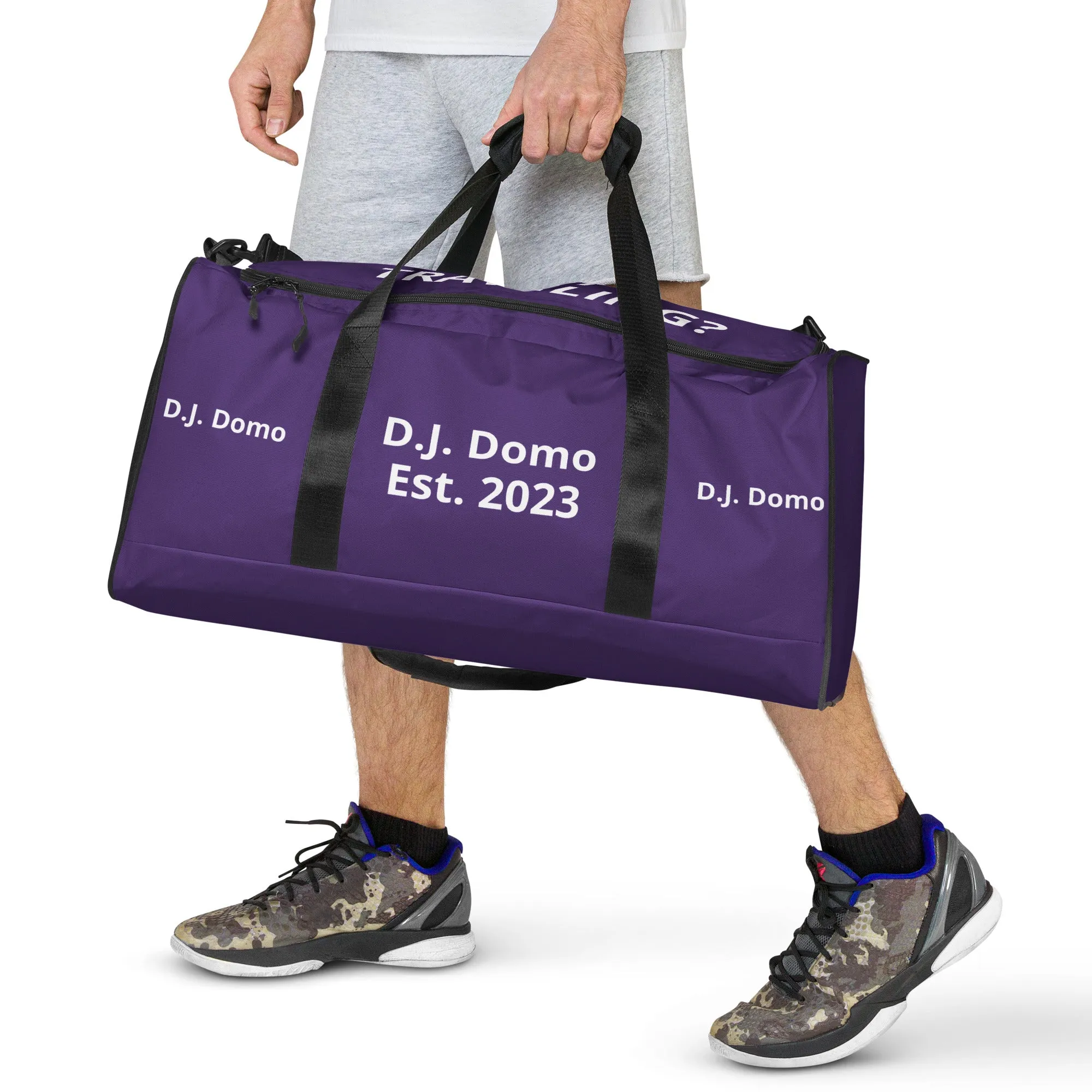D.J. Domo DQOI Pt 1 "Travel" Duffle Bag Purple/White