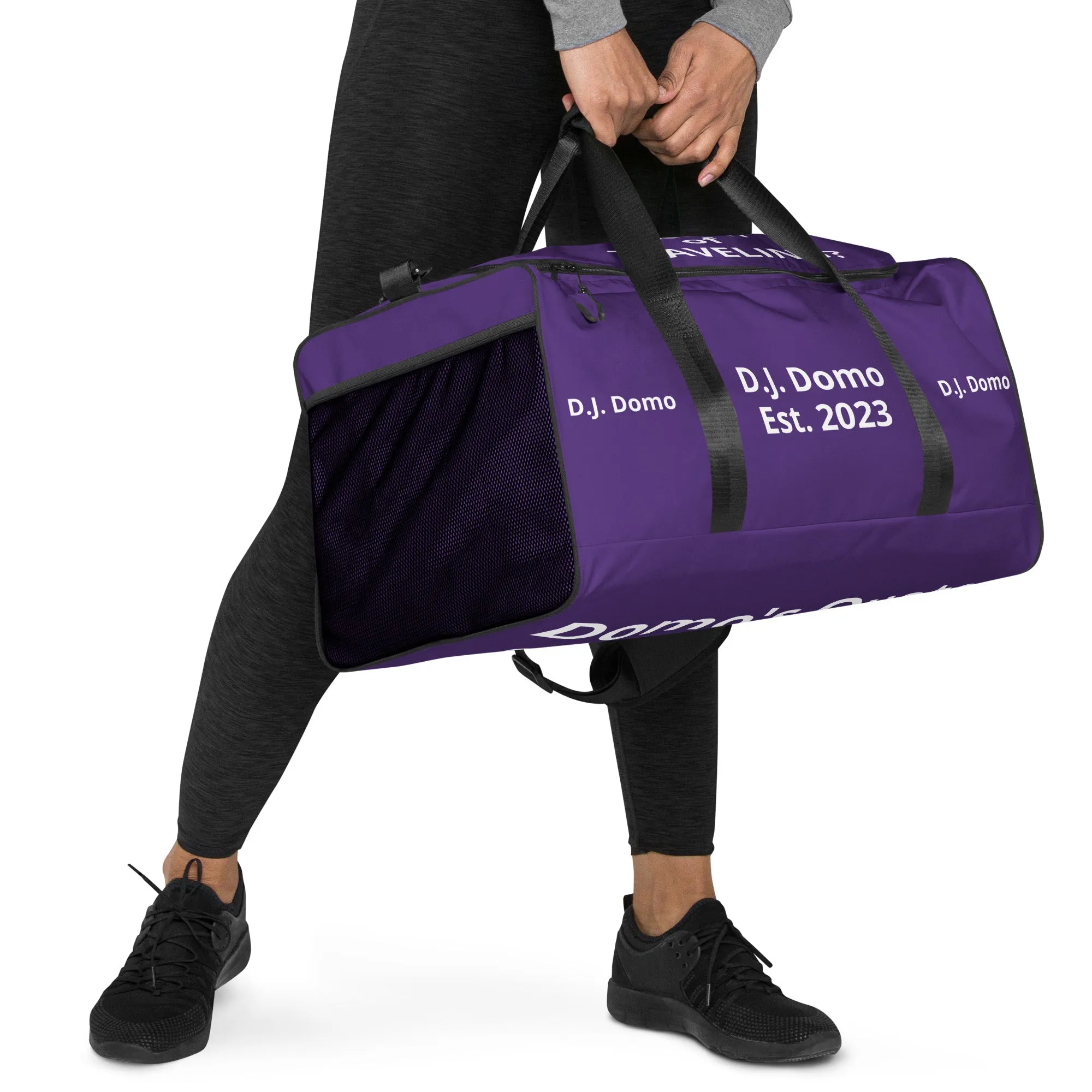 D.J. Domo DQOI Pt 1 "Travel" Duffle Bag Purple/White