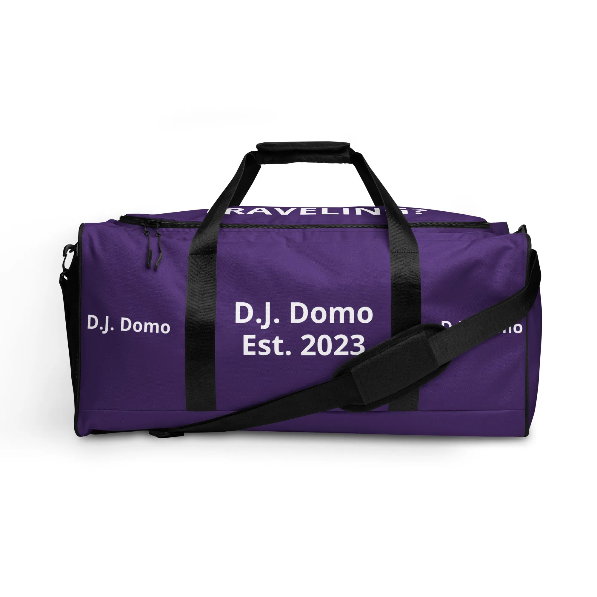 D.J. Domo DQOI Pt 1 "Travel" Duffle Bag Purple/White