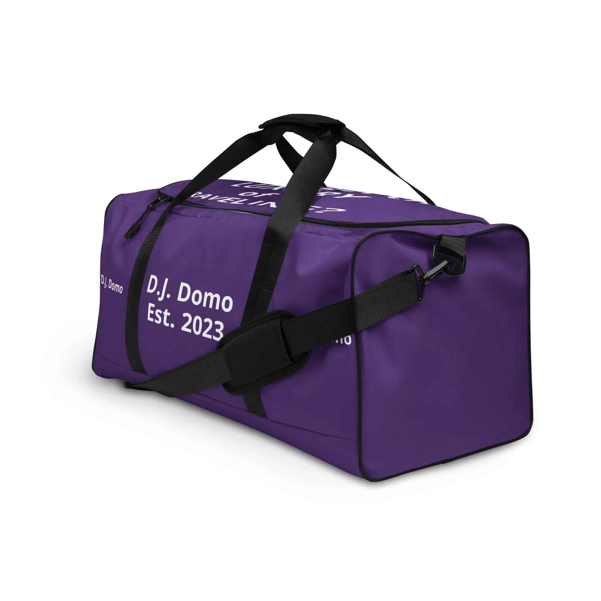 D.J. Domo DQOI Pt 1 "Travel" Duffle Bag Purple/White
