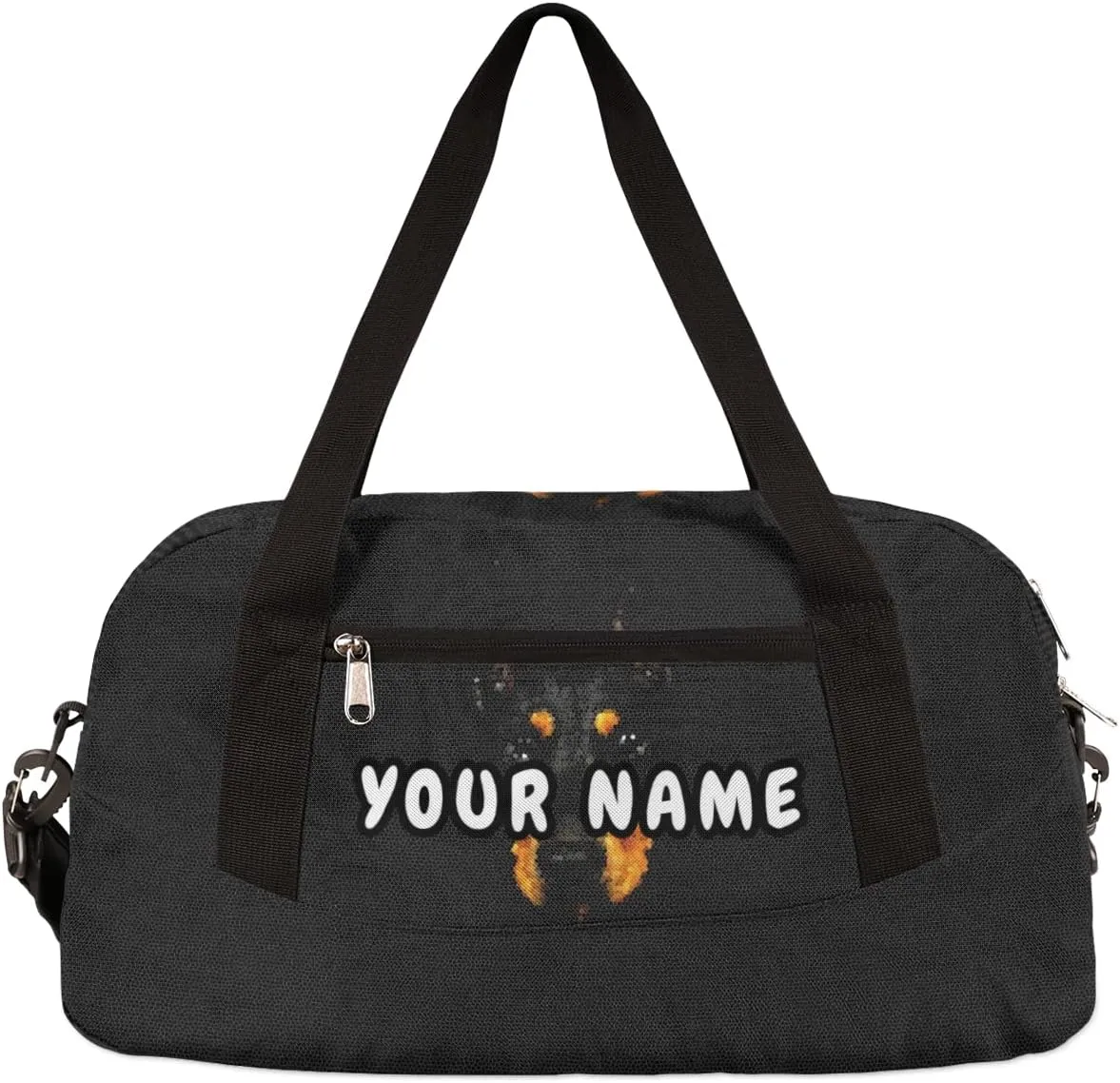 Doberman Pinscher Dog Personalized Kids Duffel Bag for Girls Boys, Dog Debris Custom Dance Bag Overnight Small Duffel Bag Carry On Weekend Sports Travel Bag for School Practice Gymnastics Ballet