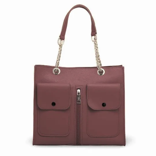 Double Pocket SHOULDER TOTE BAG
