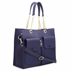 Double Pocket SHOULDER TOTE BAG