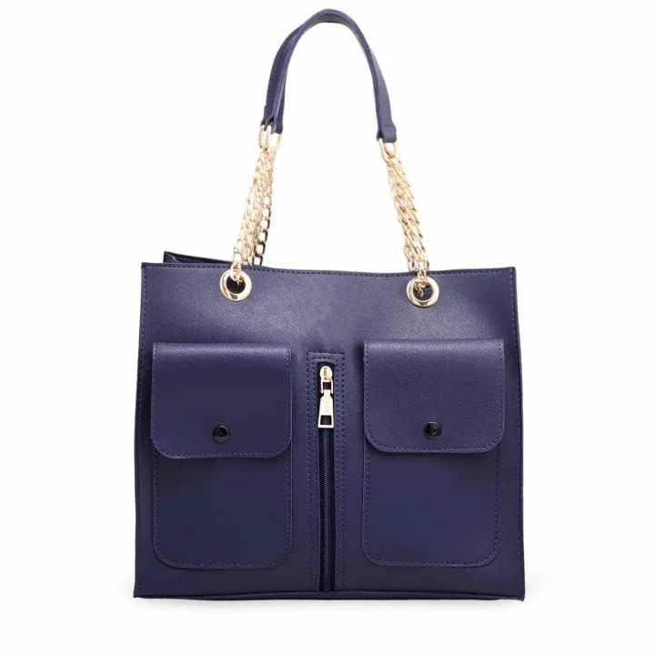Double Pocket SHOULDER TOTE BAG