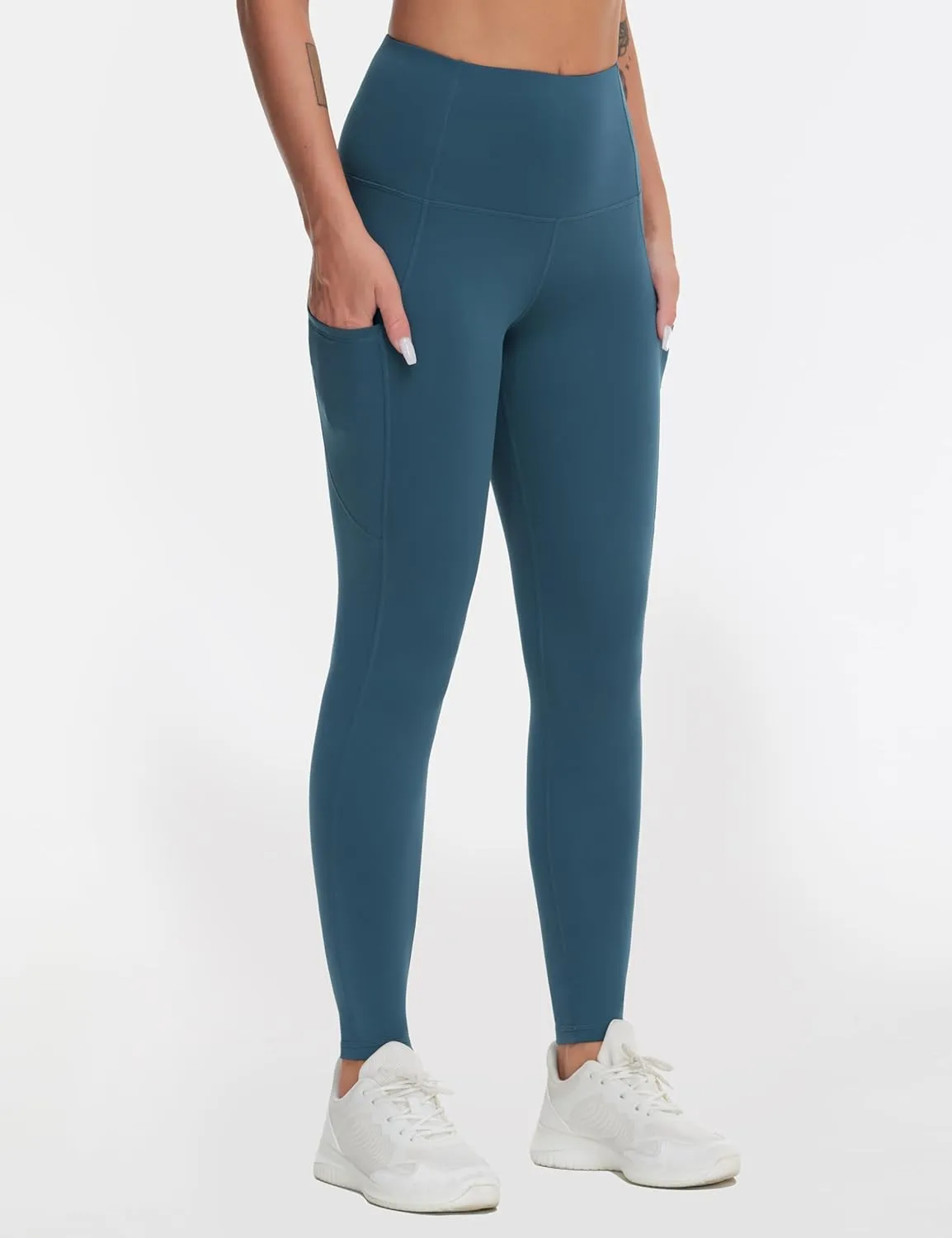 Dragon Fit High Waist Yoga Leggings with 3 Pockets,Tummy Control Workout Running 4 Way Stretch Yoga Pants